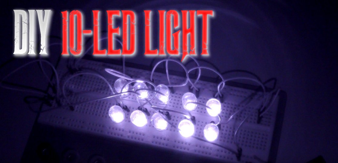 10-LED (200mW) Infrared Light Circuit Diagram - Haunted Toledo